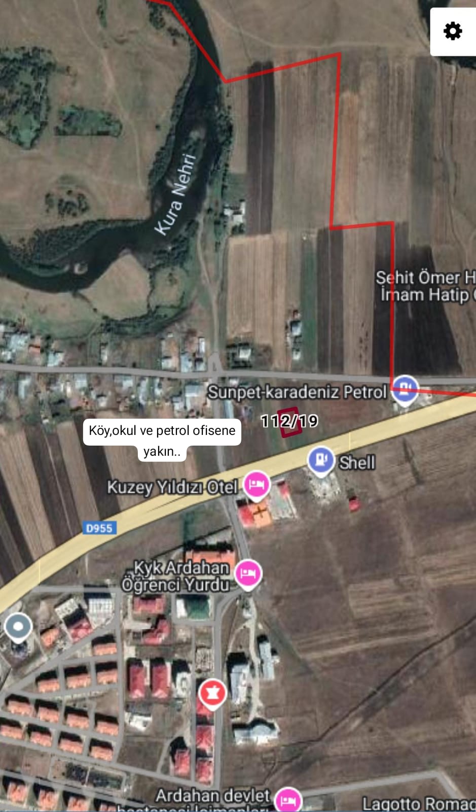 ARDAHAN MERKEZDE 918 M² OTOBAN YANI, TİCARİ MÜSTAKİL ARSA - ARDAHAN MERKEZ fotoğraf 3